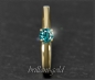 Preview: Brillant 585 Gold Ring; 0,32ct, intensiv blau; Si2